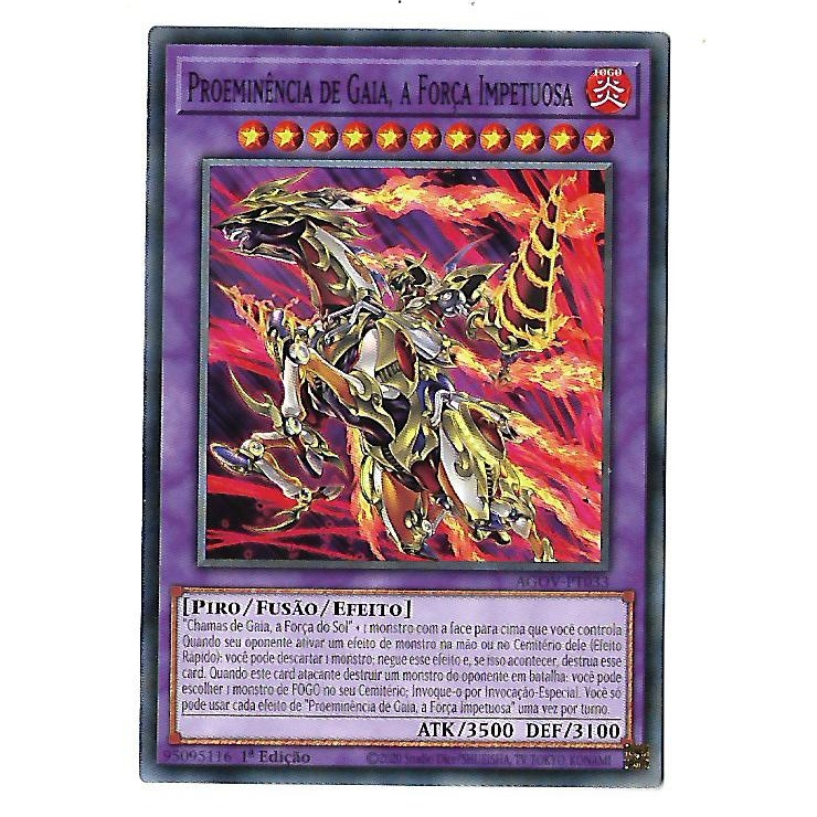 Yu-Gi-Oh Proeminência de Gaia, a Força Impetuosa - Comum