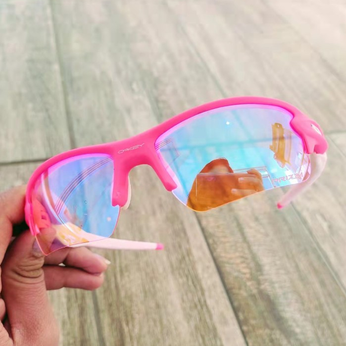Óculos de sol oakley flak lente rosa jacket prizm barbie doblex