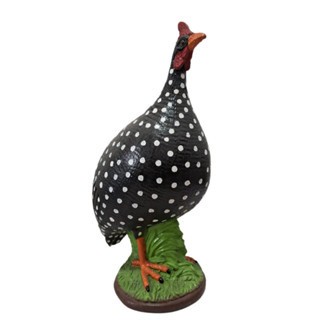 MEUMITY Estátua de galinha de olho grande para decoração de casa, ornamento  de galinha de resina de desenho animado para escada de jardim quintal de  fazenda(C)
