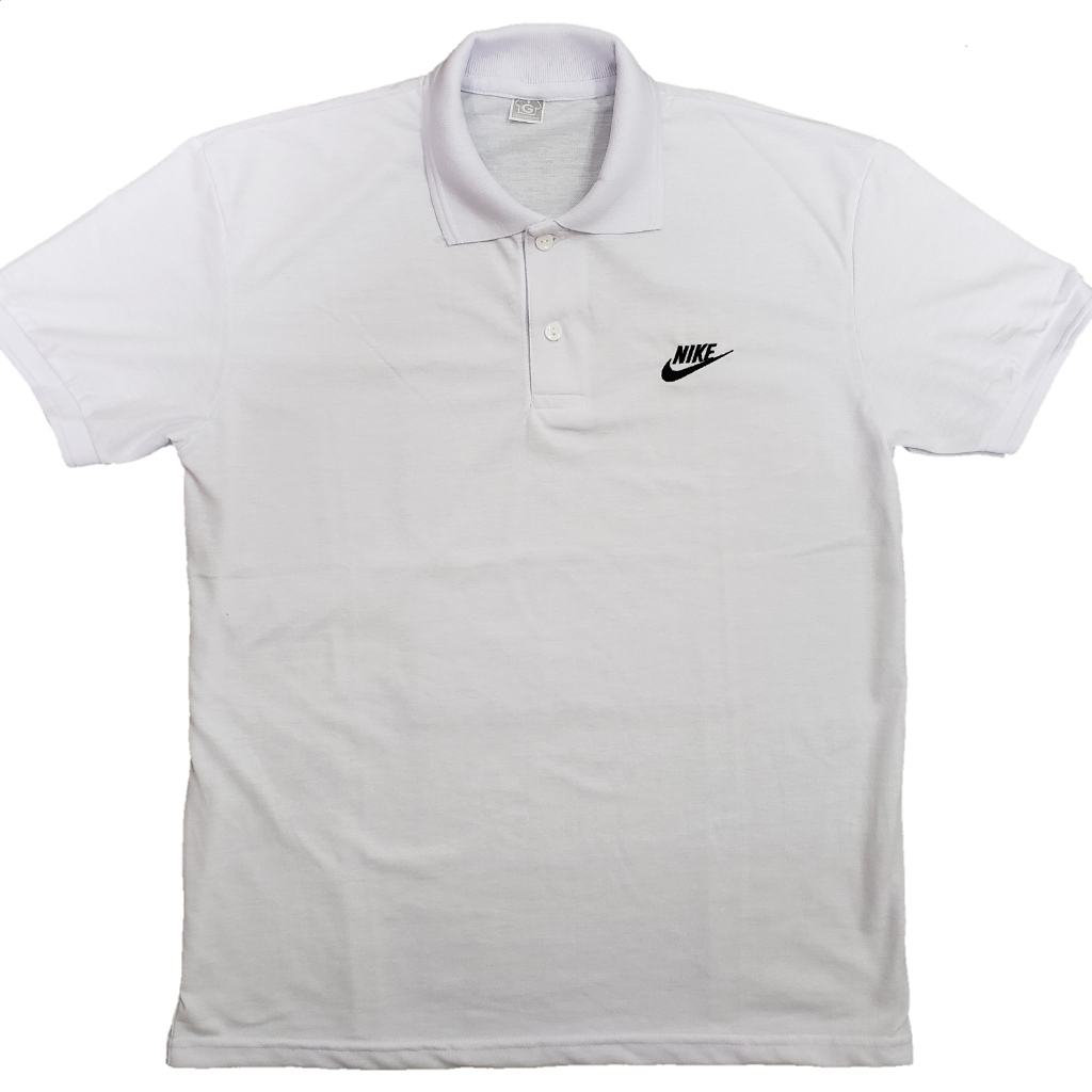 Marca Nike Summer Brand Camisa POLO de manga curta Cor Sólida