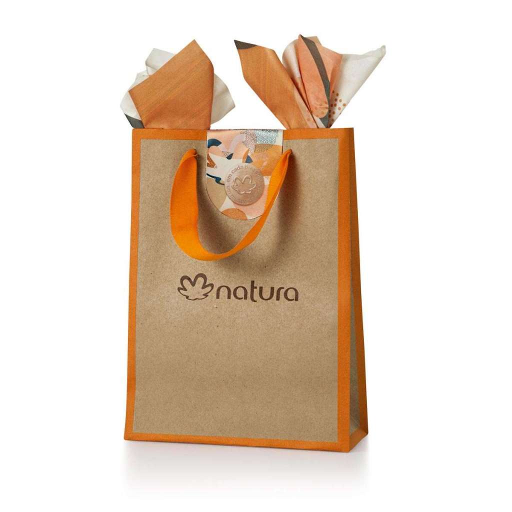 KIT Sacola para presente Natura kit com 5 unidades | Shopee Brasil