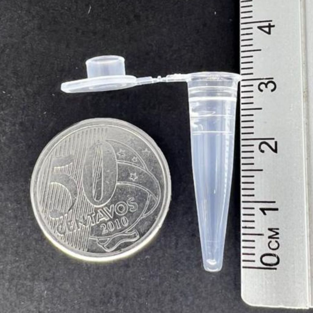 Microtubo pino cápsula Tipo epp 0,3ml (0.32) Novo Pacote com 1000 Unidades - Colorido