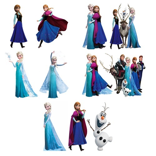 Frozen sem base - Displays de Festa 12x20cm MDF 3mm