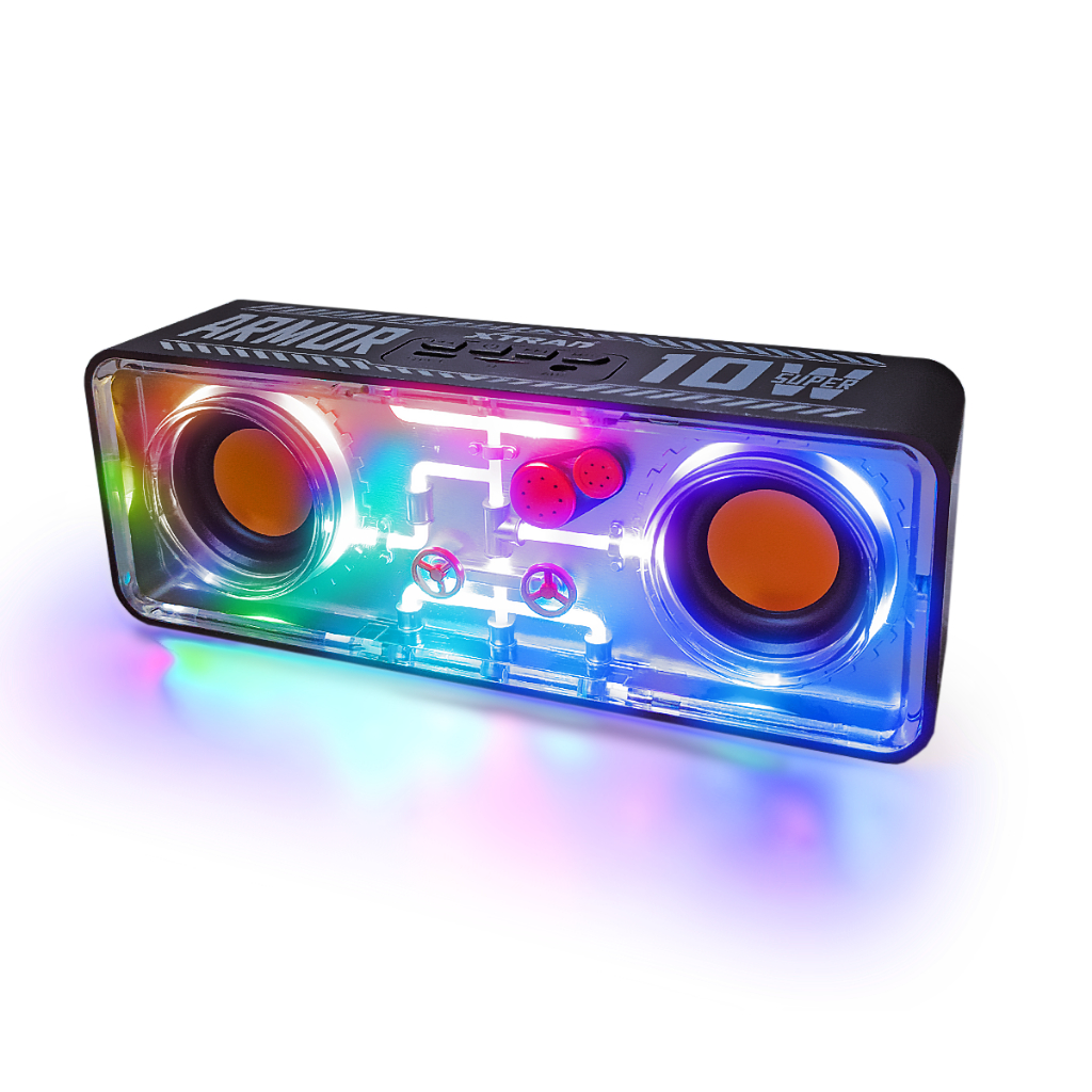 Caixa de Som Bluetooth Multimídia Portátil RGB 10W RMS Recarregável
