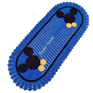Passadeira de croche Mickey Minnie