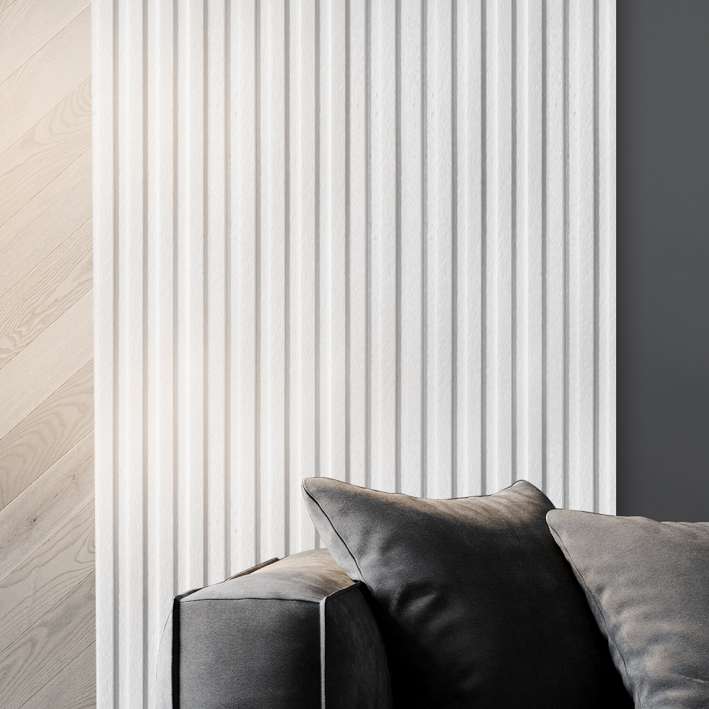 11 Placas Lambril Isopor Painel Ripado Roda meio 30cmx1m