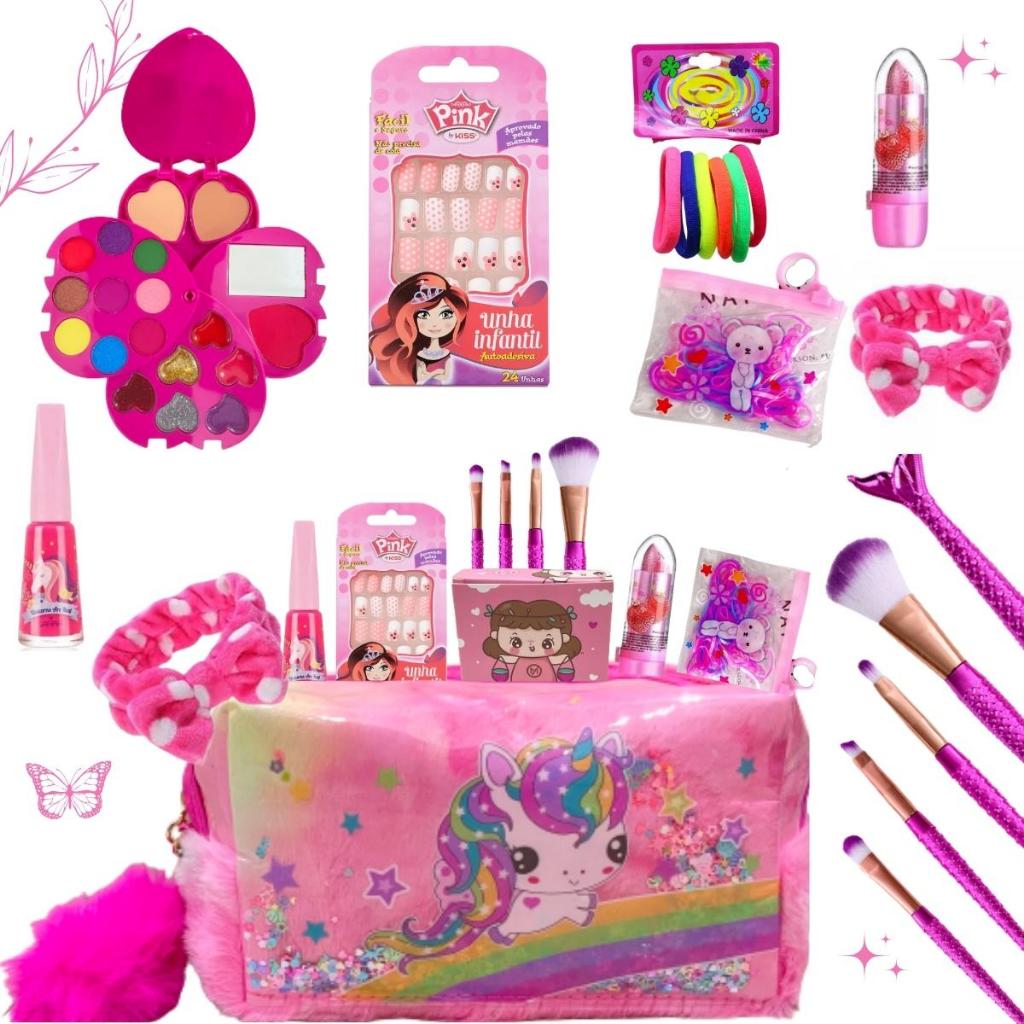 Brinquedo Infantil Kit Maquiagem para Boneca Little Beauty BAR-14222 -  Maquiagem Virtual