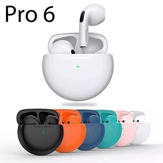 Fone De Ouvido Bluetooth Sem Fio Original Air Pro 6 TWS Com Controle De Toque Do Microfone Para iPhone Xiaomi Huawei Phone