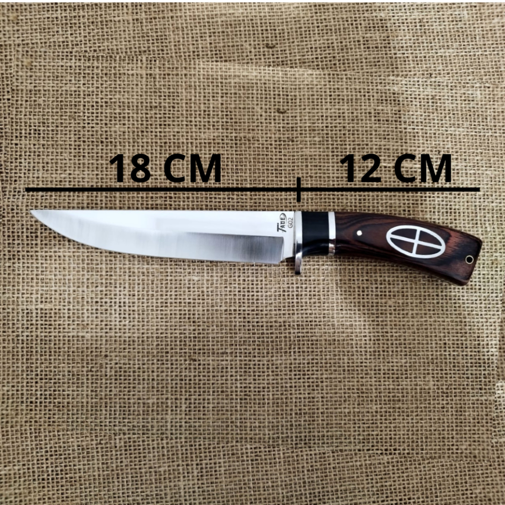 Faca com Bainha Aço Inox Resistente Afiada Caça Pesca Selva | Shopee Brasil