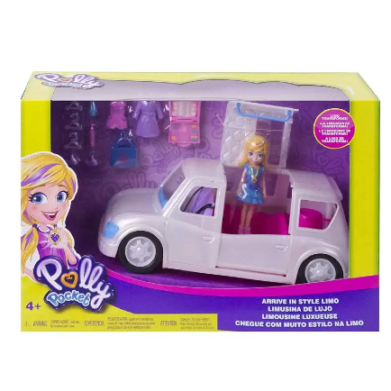 Polly Pocket Mega Casa de Supresas 60 cm Com elevador e boneca - Mattel em  Promoção na Americanas