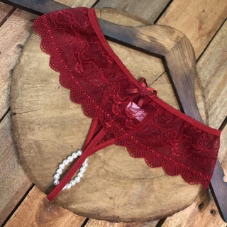 Kit 3 Calcinhas Tailandesa Pérola Lingerie Rendada