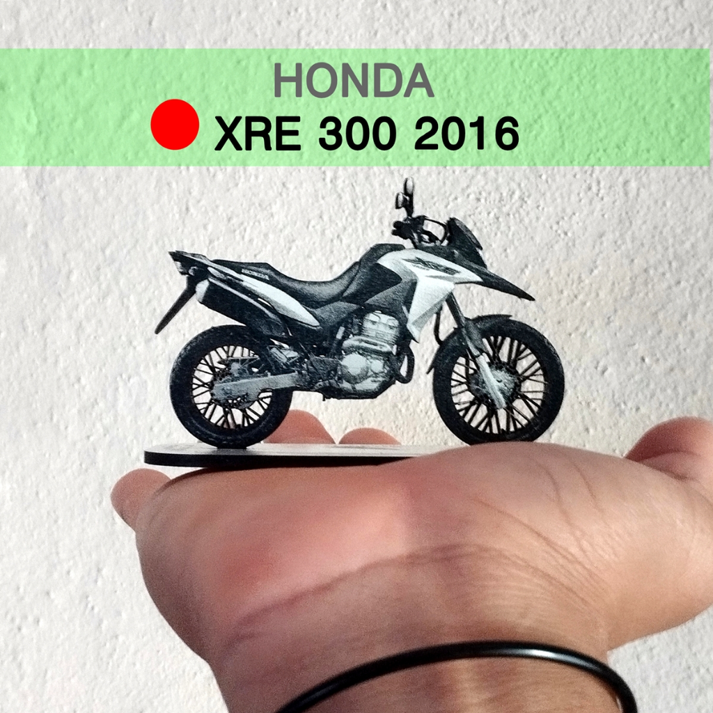 Miniatura Moto Honda Xre 300 2016 Decoração Colecionador em Mdf Coleção Estilo Qualidade e Detalhes