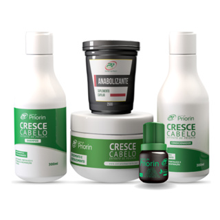 Kit Cresce Cabelo Suplemento Capilar Vitaminas e Nutrientes para um Crescimento Saudável
