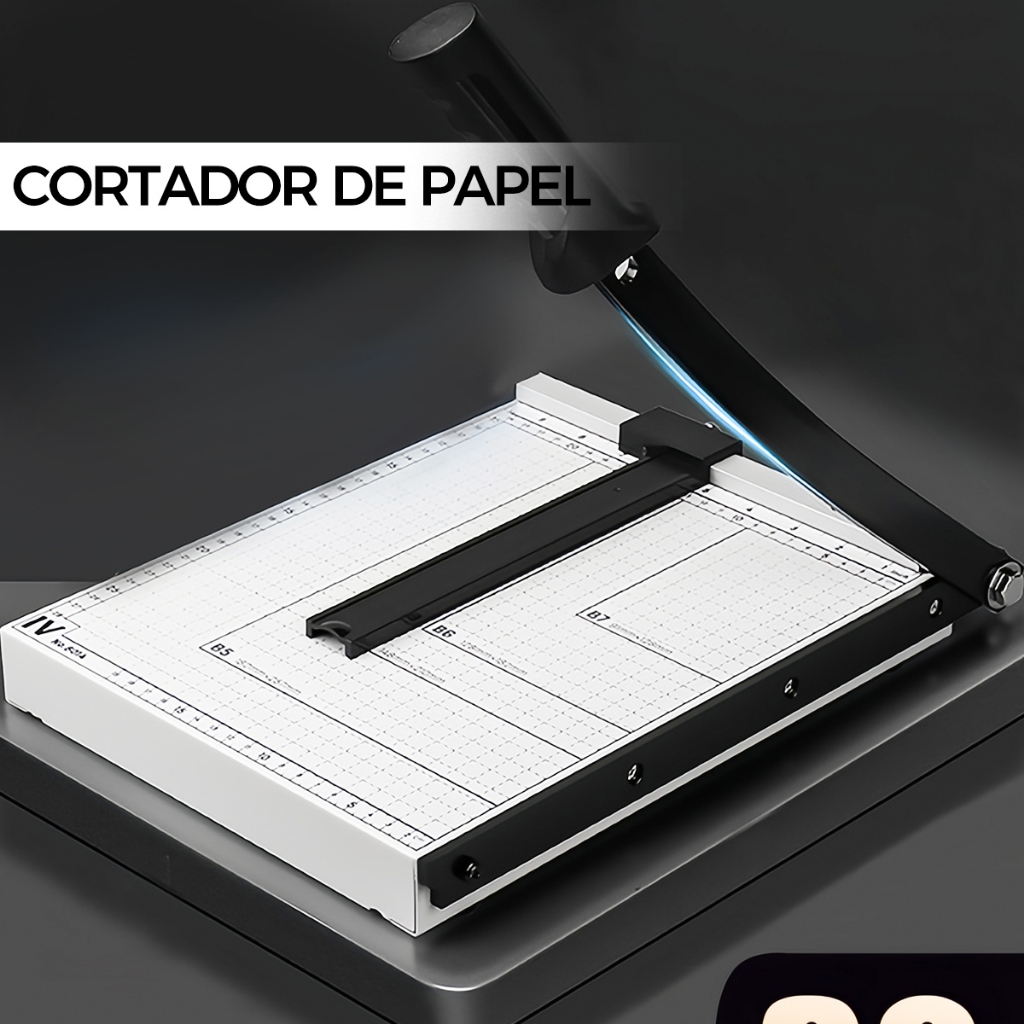 Guilhotina Cortador De Papel A4 Até 10 Folhas Com Trava KP15