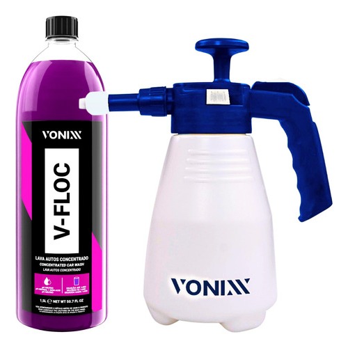 Pulverizador Espuma Vonixx Snow Foam Manual 2L + Shampoo V-Floc 1