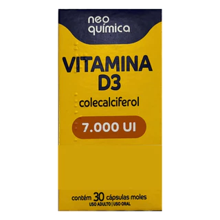 Vitamina D 7.000 Ui - 30 Cápsulas mole