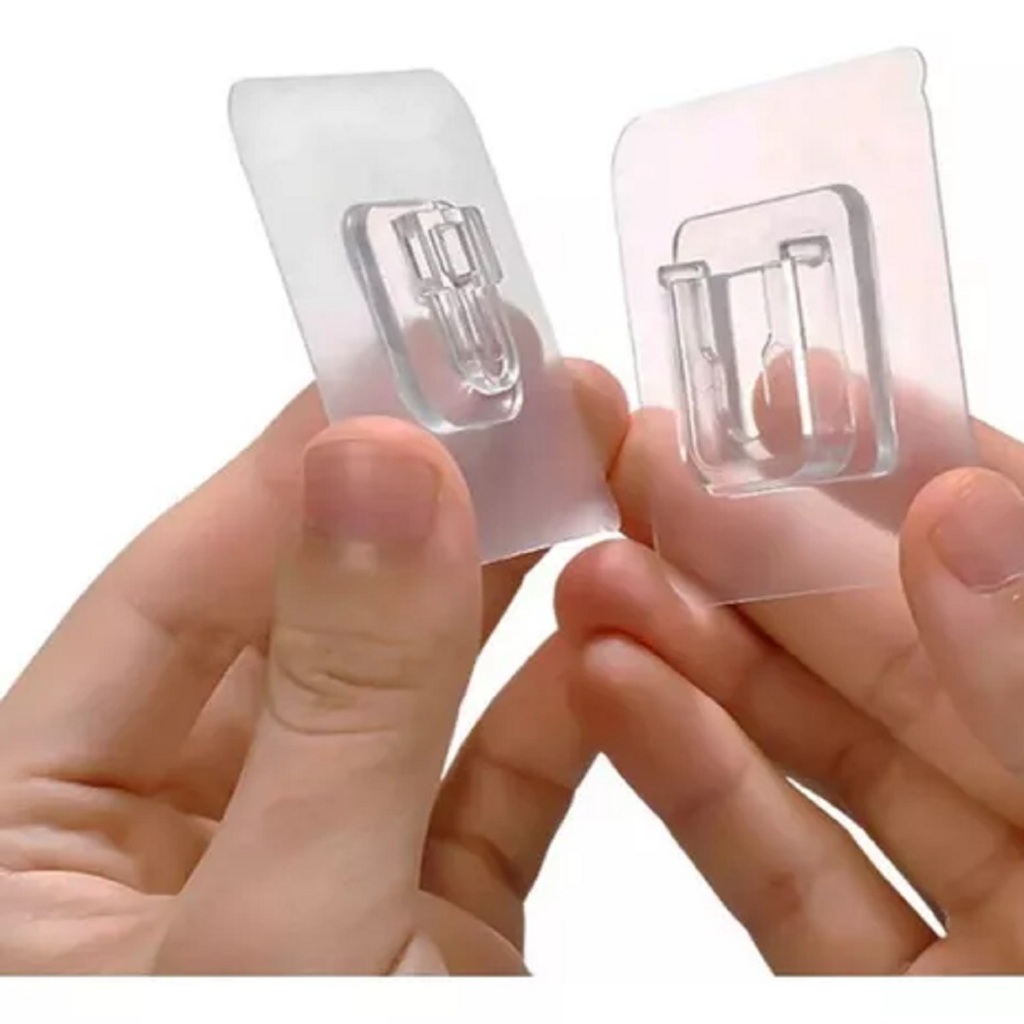 A+b Transparente Ganchos Dupla À Prova Multiuso YT-SU-5