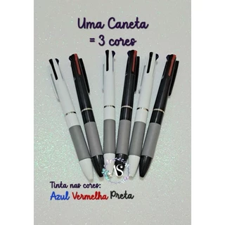 Caneta Com 3 Cores, Caneta Multi Cores