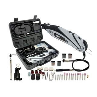 Kit Micro Mini Retifica Furadeira Politriz E Lixadeira Tipo Dremel Completa  40Pcs 250W Com Eixo Flexivel E Maleta 127V