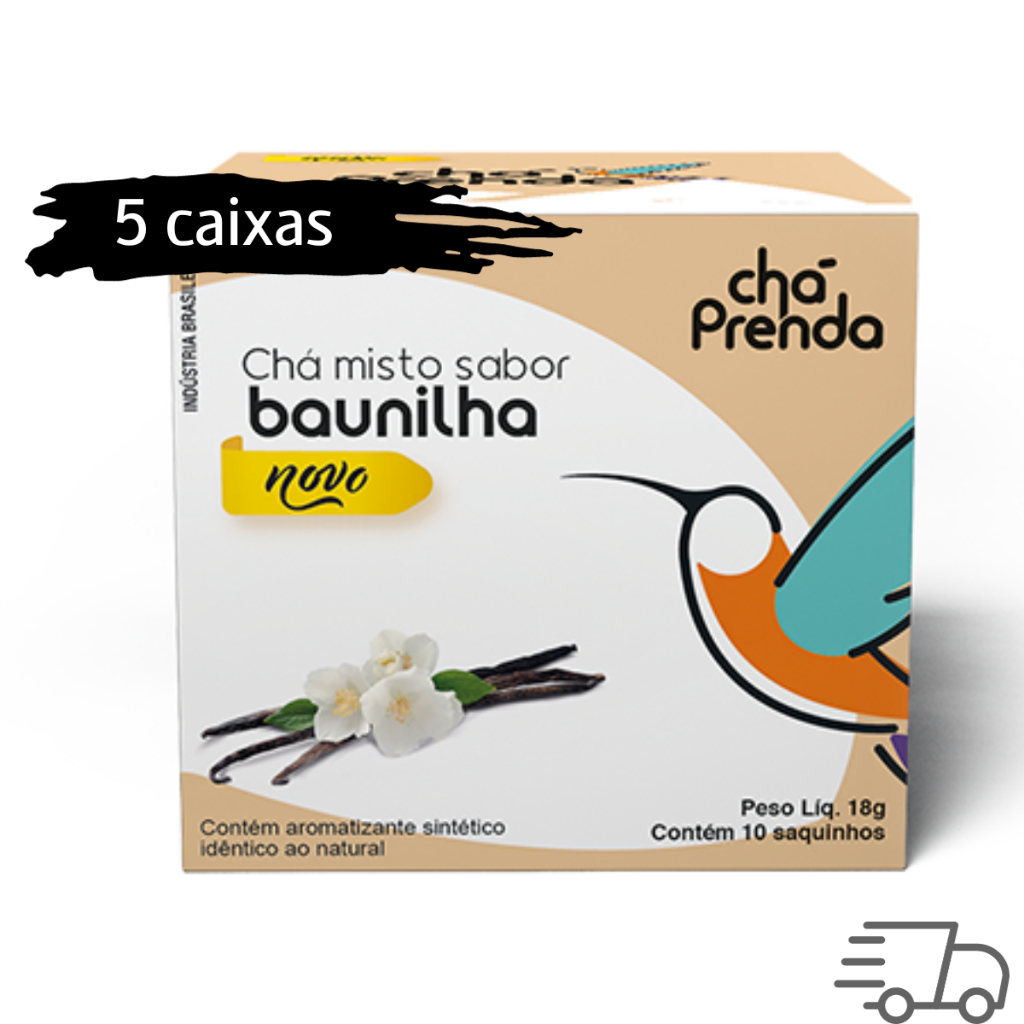 Ch De Baunilha 18g 5 Caixas 50 Sach s Ch Prenda Shopee Brasil