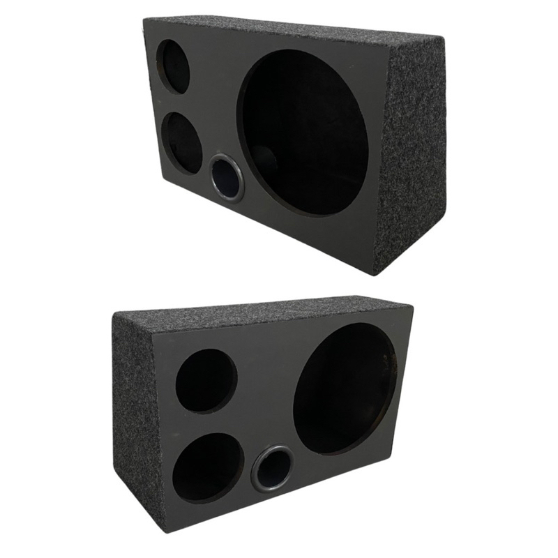 Caixa Trio Vazia Dutada Alto Falante 12 + Driver + Tweeter