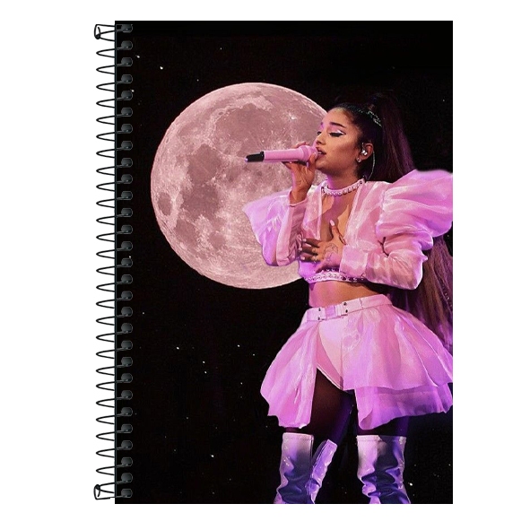 Caderno Personalizado Ariana Grande - 1 matéria, 10 matérias e 20