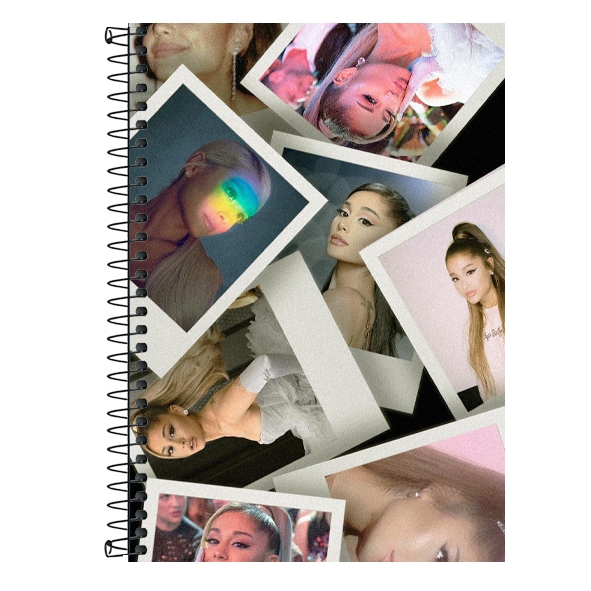 Caderno Personalizado Ariana Grande - 1 matéria, 10 matérias e 20