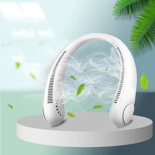 Ventilador Flexível De Pescoço Portátil Usb Recarregável Ideal Para Acampar Viajar Treinar Refrigeração Rápida