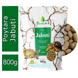 Ração Para Jabutis Poytara Premium Jabuti Bag 800g em Grão