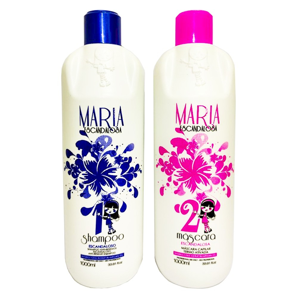 Kit Maria Escandalosa Progressiva Tradicional 2x1 Litro | Shopee Brasil