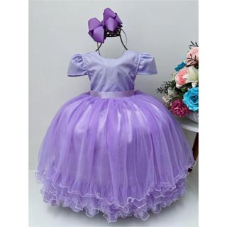 Vestido Infantil Princesa Social Eventos Com Envio Rápido