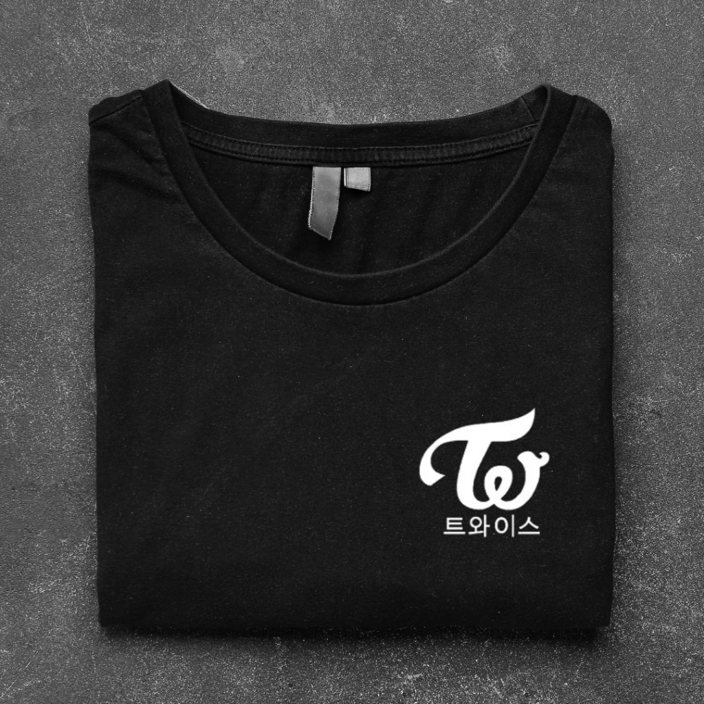 Camiseta TWICE 100% Algodão | Logo Minimalista | Ready To Be Tour 2024 | Kpop Unissex