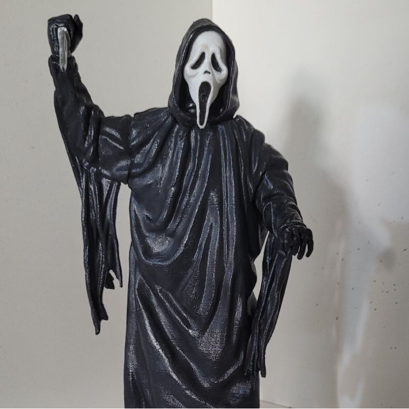 Action Figure Pânico Ghostface Scream Impressão 3d