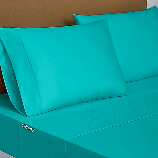 Kit 4 Fronhas Simples Lisas 2 Pares Percal Flex Macio