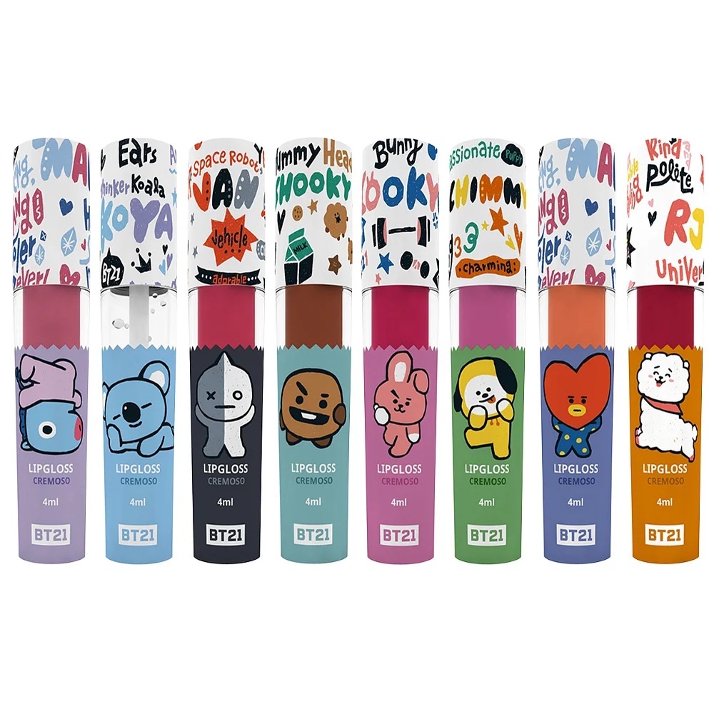 Lip Gloss Cremoso BTS by Lacre 21- 4ml - BT21 Gloss BTS