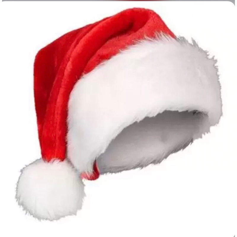 Gorro Papai Noel Veludo Elegância Vermelho Touca Natal Premium