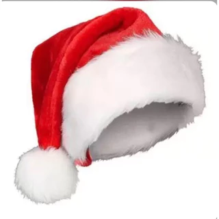 Gorro Papai Noel Veludo Elegância Vermelho Touca Natal Premium