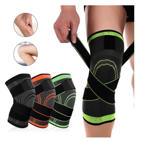 Joelheira Fitness Ajustável Esportiva Compressão Leve Corrida Bike Musculação Academia