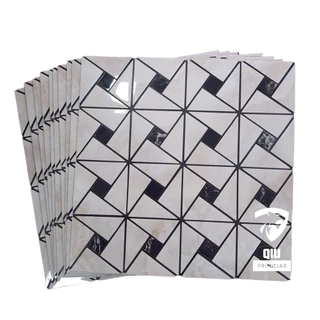 QIU -KIT C/20 Pastilhas Adesivo Parede 20pçs - Pvc Cozinha E Banheiro 30x30cm