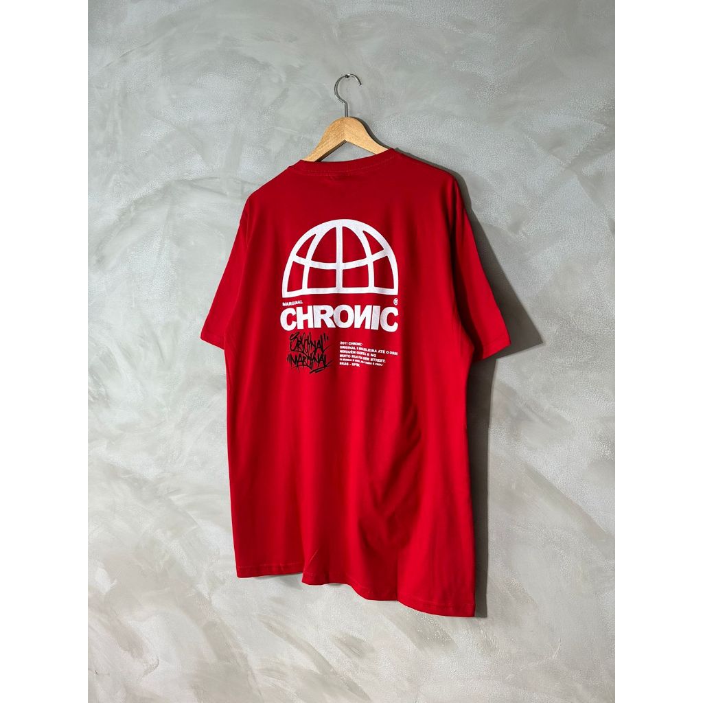 Camiseta Chronic Unissex Gola Redonda Globo Original Marginal 3512 - Acompanha Adesivos