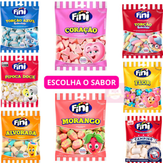 MARSHMALLOW FINI RECHEADO TORÇÃO ROSA E BRANCO 250G