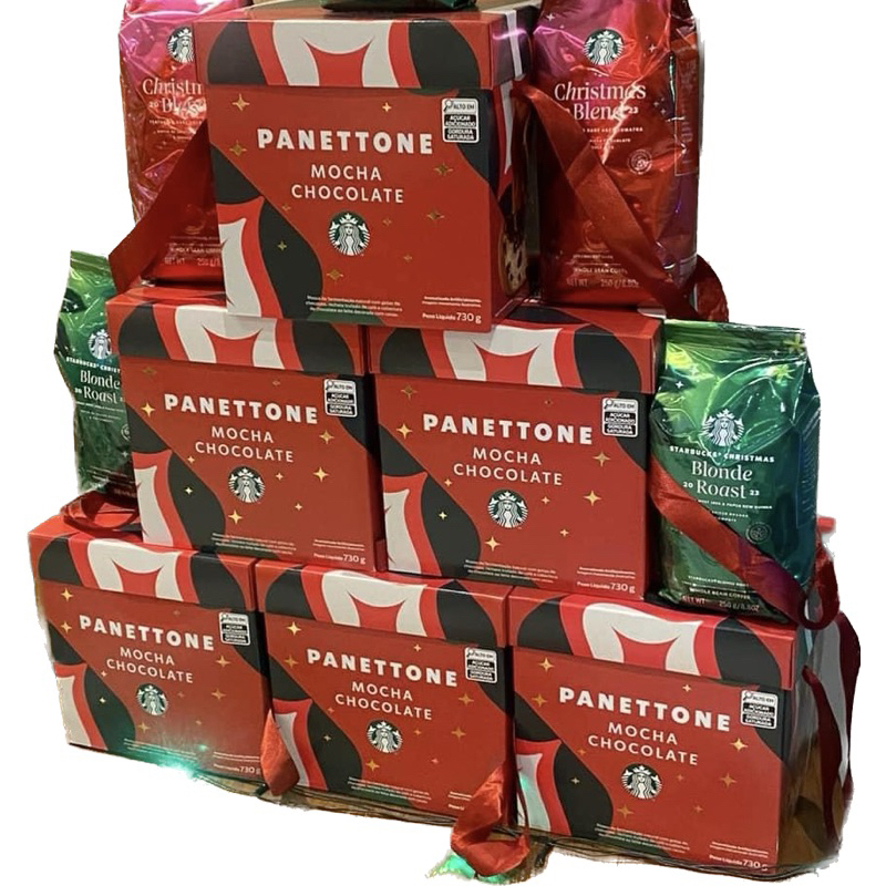 Panetone Chocotone Mocha Chocolate Starbucks Novo Original Natal 730g