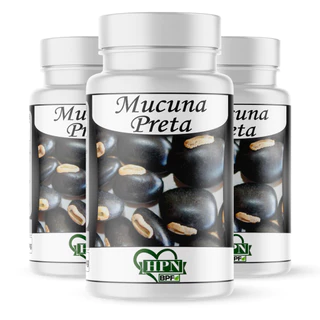 Mucuna preta suplemento em cápsulas naturais kit 3 potes (mal de Parkinson)
