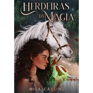 "Herdeiras da Magia" - Mila Cassins + marcadores, ilustração e bloco de notas