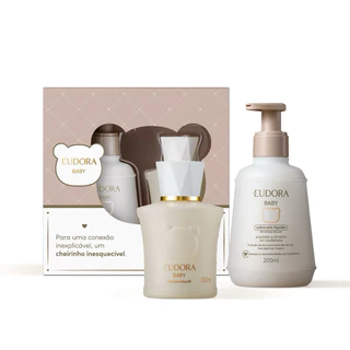 Kit Eudora Baby Meu 1º Presente Sabonete Líquido 200ml + Água de Colônia 100ml