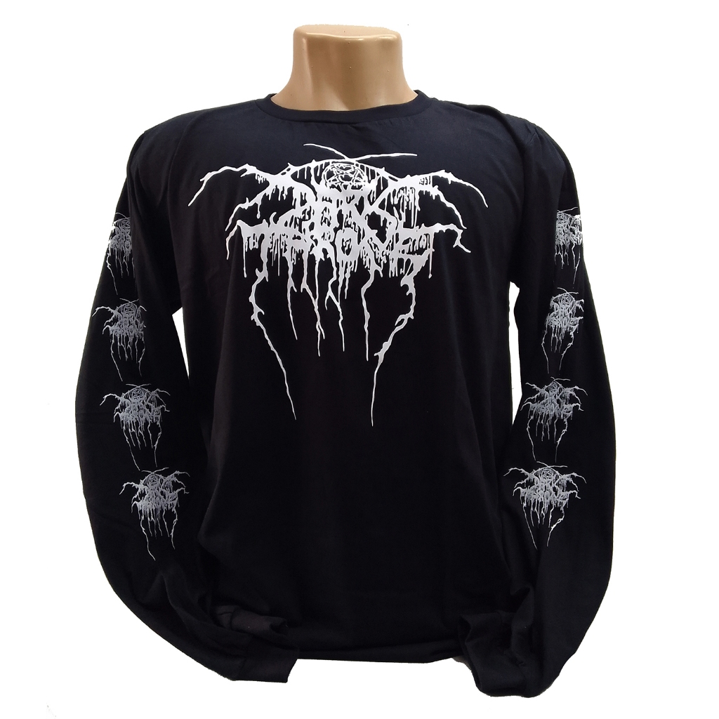 Camiseta Darkthrone logo manga longa black metal
