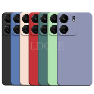Kit 2X1 Xiaomi Redmi 13C - Capa Silicone Aveludada Colorida Premium + Película Frontal Cerâmica 9D