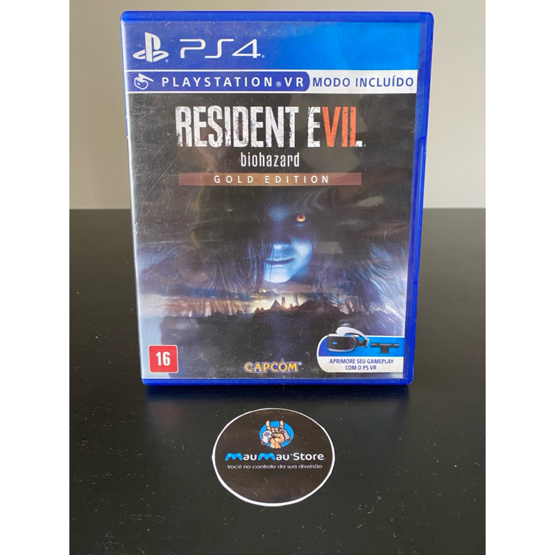 Resident Evil 7 Gold Edition P.S.4 - Mídia Física Original Usado Jogos de Terror Zumbi