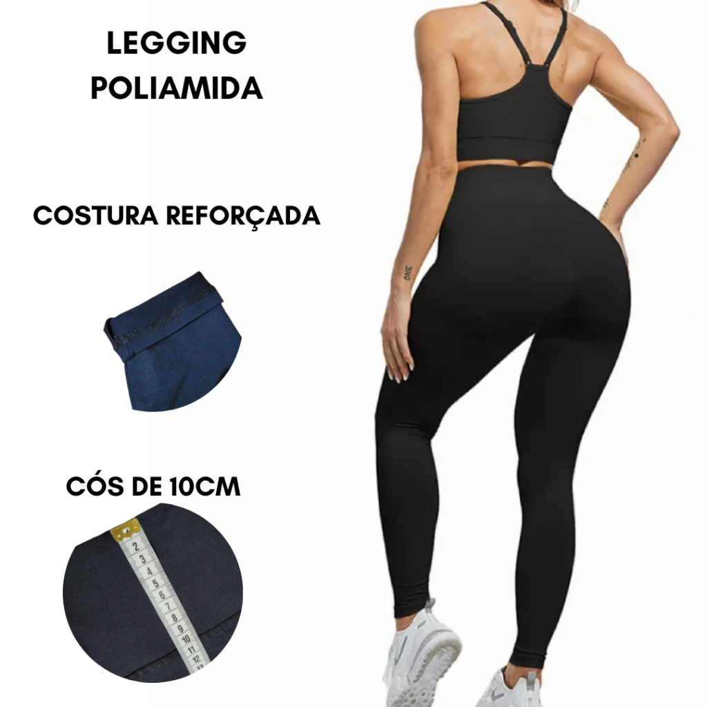 Calça Legging Lupo ACT Seamless Sportwear Com Listra Lateral 71716-001