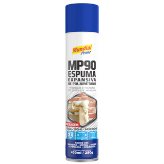 Kit 12 Unidades de Espuma Expansiva Poliuretano 500ml / 340g Mundial Prime